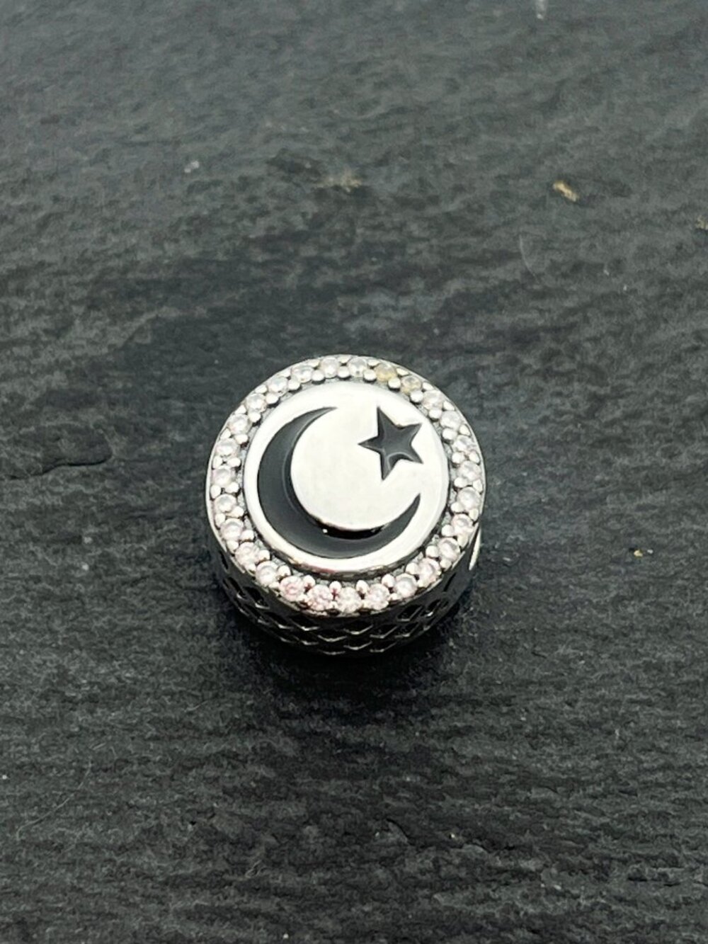 Pandora Moon and Star Exclusive Charm Sterling Silver Bead Charm Jewelry